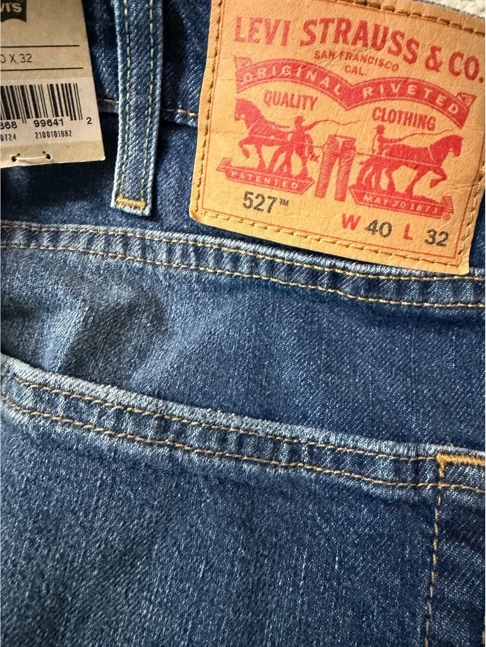 Levi's 527 Slim Bootcut Stretch Jeans W40 L32